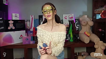 Preview 3 of Lesbian Drink Boobs Milk - Review - Euna App Controlled wearable Vibrator from IFONNX