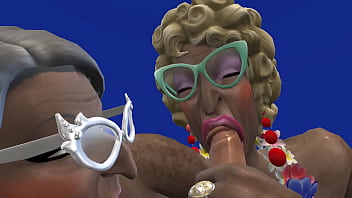 Preview 4 of Fotos Porno De Aracely Arambula - GRANNY TREAT 5 - Crazy granny blowjobs aboard the Granny Cruise - Sims 4