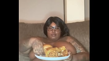 Preview 2 of Big Faty Mom - So listen I&rsquo_m into food call me foodie hazelnutxxx