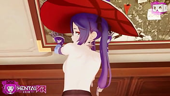 Preview 1 of Force Double Penetred - Mona Genshin Impact 3d