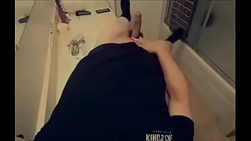 Preview 3 of Hallux Feet - hot guy stroking in restroom cheating