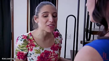 Preview 1 of New Xxx Vidos Full Hd - Busty MILF trains stepdaughter for anal