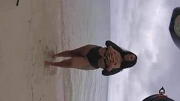 Preview 3 of Sunny Lion Sexy Movie - Miss Exquisite beach side shoot BTS firehousexxx