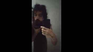 Preview 3 of Www Xxnx Dot Com - gay very long bearded femenine boy on mirror