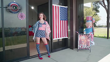 Preview 1 of Foot Babe Solo - Jerkaoke - Aliya Brynn,  Kate Bloom,  and Ember Snow Celebrate 4th Of July The Sexiest Way Possible - LTV 0037 - EP