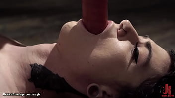 Preview 2 of Boys And Collage Gitls - Pale brunette pinned and whipped