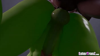 Preview 2 of Reluctant Unwanted Threesome - Trans Alien Queen meets her BBC match
