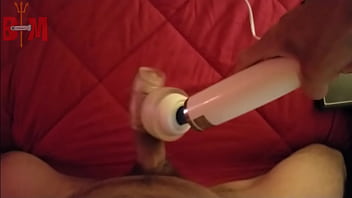 Preview 2 of Sixamerica Datingass - Using my Magic wand to make my Big white cock blow a hot load of cum!