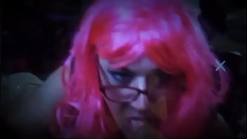 Preview 1 of Vvv Mp3 - Pink hair CD LizzyLuv Sucks Black Cock