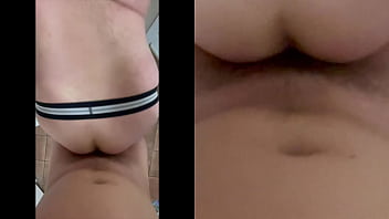 Preview 4 of Evan Stone And Jesse Jane - hung 23yo ginger drives 2hrs to breed my sloppy hole in the laundry room