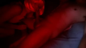 Preview 4 of Forced Bi Cuckold Mom - Novinha fazendo boquete no seu chefe