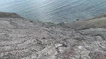 Preview 2 of Sunny Xxxx Bf Videonokrani Set - Stranger fucked me in anal in the mountains in public