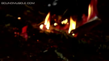 Preview 2 of Massage Xxxcom - Tyler and Duke bound and teased in the woods