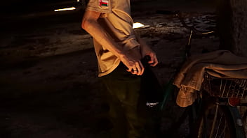 Preview 2 of Hot Sex Jerky - Biking and hangar fun