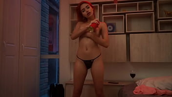 Preview 2 of 8year Old Xvidio - Redhead stepsister masturbating on her bed