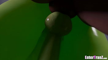 Preview 3 of Old Craves Yung Hole Hd - Slutty Trans Alien queen takes BBC deep up her alien ass