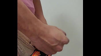 Preview 3 of Unexpected Handjob Oops - Wearing mommas clothes and Cumming in daughter&#039_s tiny bikini