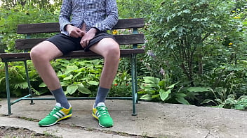 Preview 1 of Scat Fendomk - Hot natural breasted MILF milks me in the park