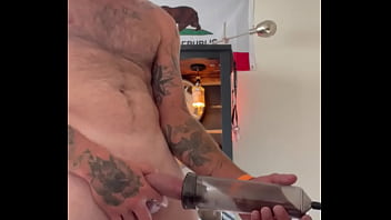 Preview 1 of Real Sister Get Brother Creampie - Penis pump before dildo