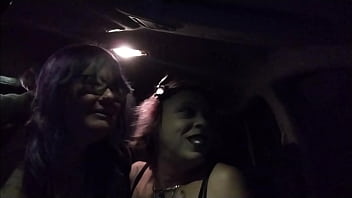 Preview 1 of Mom Memek Tembem Japan - Transbians Fooling Around &amp_ Teasing in Public