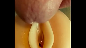 Preview 2 of Prity M - My Wifes Request: Warm Precum Pussy Tease followed by a creampie Fleshlightman1000