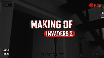 Preview 1 of Oiled Girl Get Fucked - Bastidores de uma gravacao d um filme Invaders 2 - Thalia Senna Leiticia Ferola - Maurinho