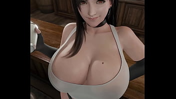 Preview 1 of Xxxhd Pic - Tifa Lockhart Moviendo y Mostrando Tetas Gigantes - ANIMATION 3D -