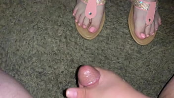 Preview 1 of Animals With Human - Incredible Latina bbw feet take hard cumshot