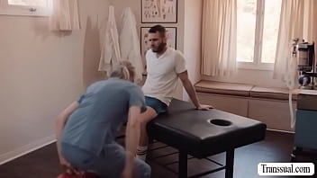Preview 1 of Xxxxx 12 Yars - guy barebacked by TS masseuse