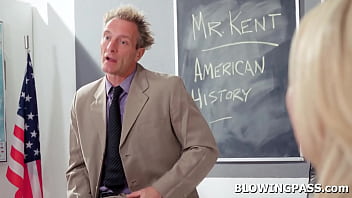 Preview 1 of Sawer Sex Big Body - Stepmom giving stepson&#039_s teacher blowjob