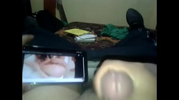 Preview 3 of Murat Pics - Guy cumming while watching anal threesome