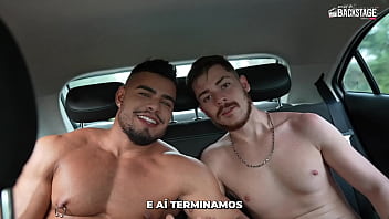 Preview 4 of Prona Star - Bastidores - Rico Marlon &amp_ Rodrigo Weeh - Bareback (Rota 69: Carona com Prazer)
