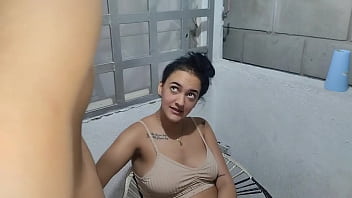 Preview 1 of Pinay Sex Vedio Scandal Com - ESTOY EN EL BALCON HABLANDO POR CELULAR Y MI HERMANASTRO DICE QUE JUGUEMOS A LOS NOVIOS Y ME FOLLA