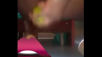 Preview 3 of Nigro Hard Foking - she fucked her asshole with cucumber after dancing