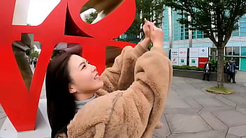 Preview 1 of Curtain Dickflash - pov: vlogging with a sexy taiwanese model (326n.h)