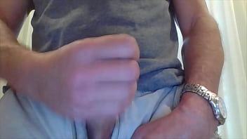 Preview 3 of Speam Sex - Cumpilation of fit dude licking precum and blasting cum while stroking big-headed cock