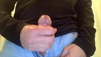 Preview 4 of Speam Sex - Cumpilation of fit dude licking precum and blasting cum while stroking big-headed cock