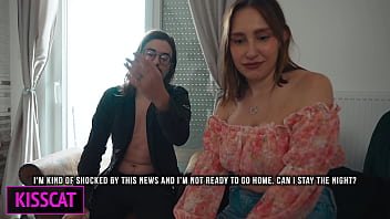 Preview 2 of Bonde Xxx Video - S3E8: Step son fuck step mom with her new husband in share bed till cum in pussy and mouth
