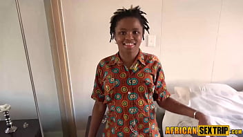 Preview 1 of Busty Sister Anal - Xhosa tribal slut satisfied with facial from her first big white cock homemade cumshot