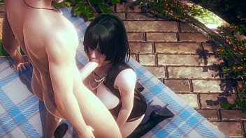 Preview 1 of Kak Big - One Punch Man - Fubuki Blowjob and boobjob - Japanese Asian Manga Anime Game Porn