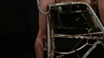 Preview 1 of Gangbang With Bdsm - Super sexy trained for sub slut. Part 3. Her Master whipping her hard,  before he fucks her.