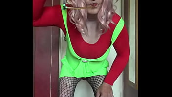 Preview 3 of Lesbian Ejaculation A Huge Load - sissy crossdresser mark is back and you know what he wants yes you got it its piss from another man any offers out there