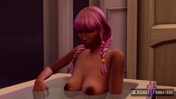 Preview 2 of Hebtai Sex One Piece - Perfect Horny Teen Squirt Bathing - Sexual Hot Animations
