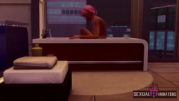 Preview 1 of Hebtai Sex One Piece - Perfect Horny Teen Squirt Bathing - Sexual Hot Animations