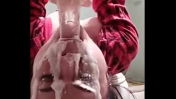 Preview 2 of Romantic Mmf Wife Video - Kaleencrab Gagging and Puking on her dildo