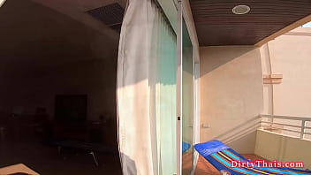 Preview 2 of Brno Bid - Thai Slut Cherry Gives Blowjob And Rides The Raw Dick