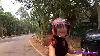 Preview 1 of Brno Bid - Thai Slut Cherry Gives Blowjob And Rides The Raw Dick