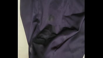 Preview 3 of Xxxxnx Videos Com - Round 2 with satin dress cum stains