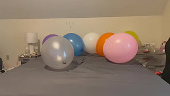 Preview 1 of L0kal Gal - Emily Farting And Popping Balloons!