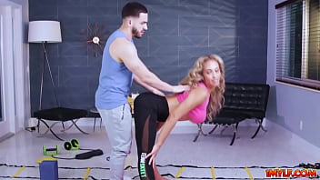 Preview 1 of Moms End Bangs - 1mylf.com - When sexy milf Briana Banderas gets hot she goes into flirting with the lucky stud inviting him for some naughty fun
